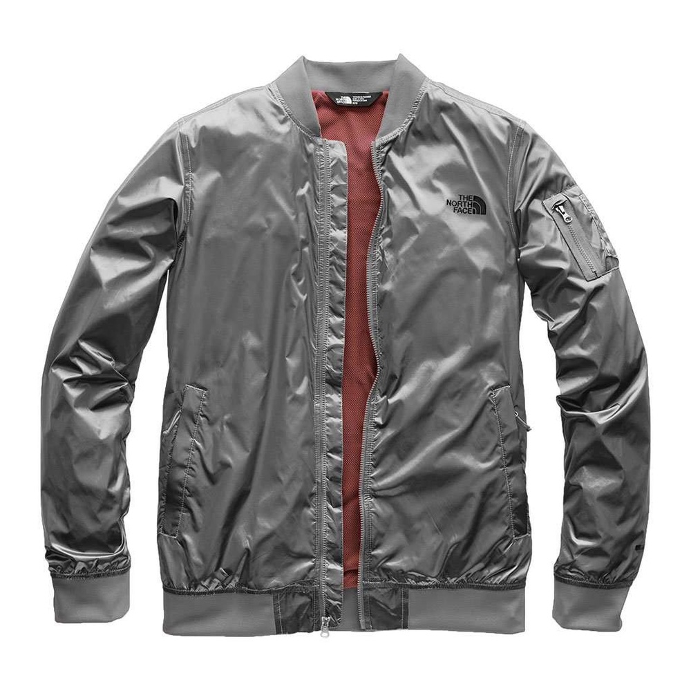 Women's Meaford Bomber in Shiny Mid Grey by The North Face